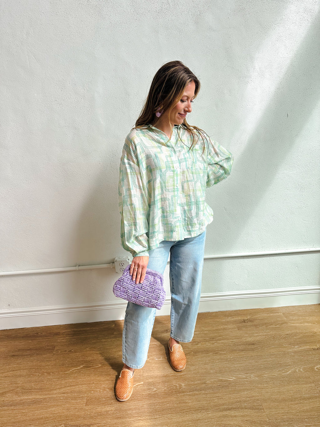 The Millie Patterned Button Up