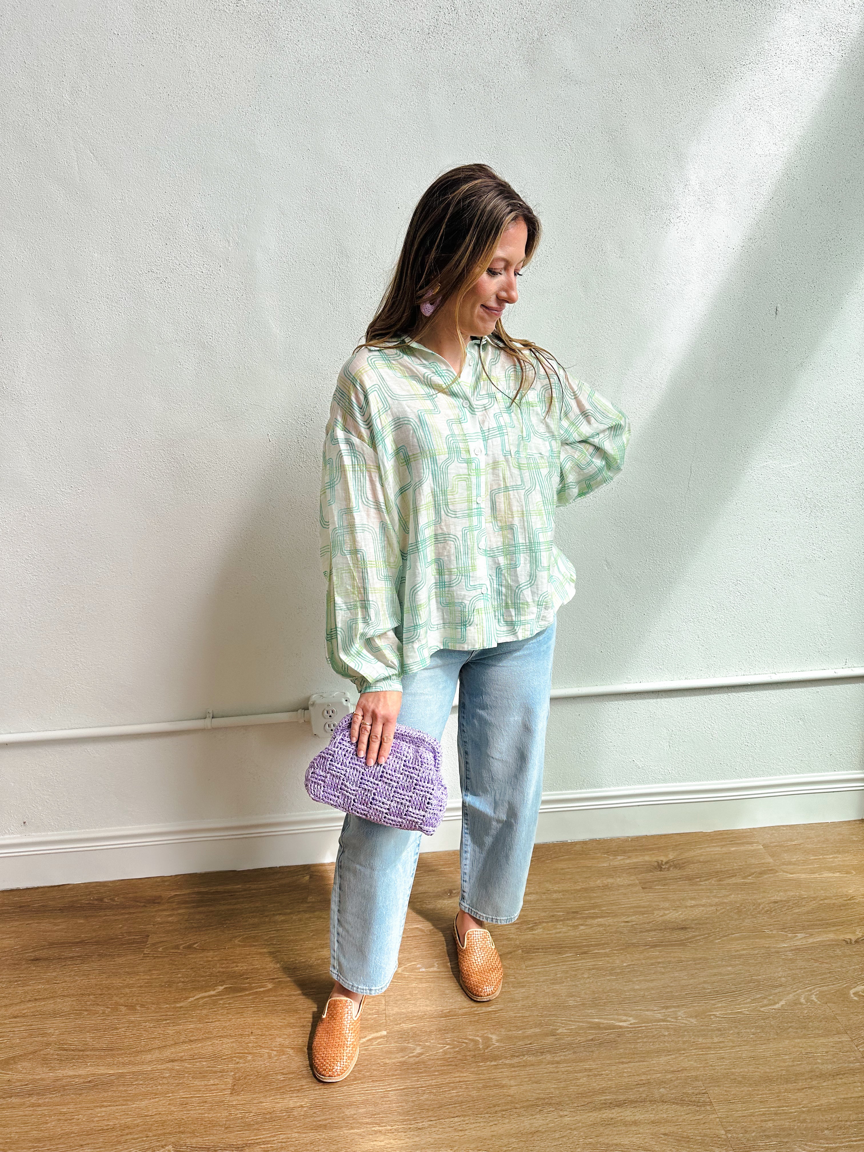 The Millie Patterned Button Up