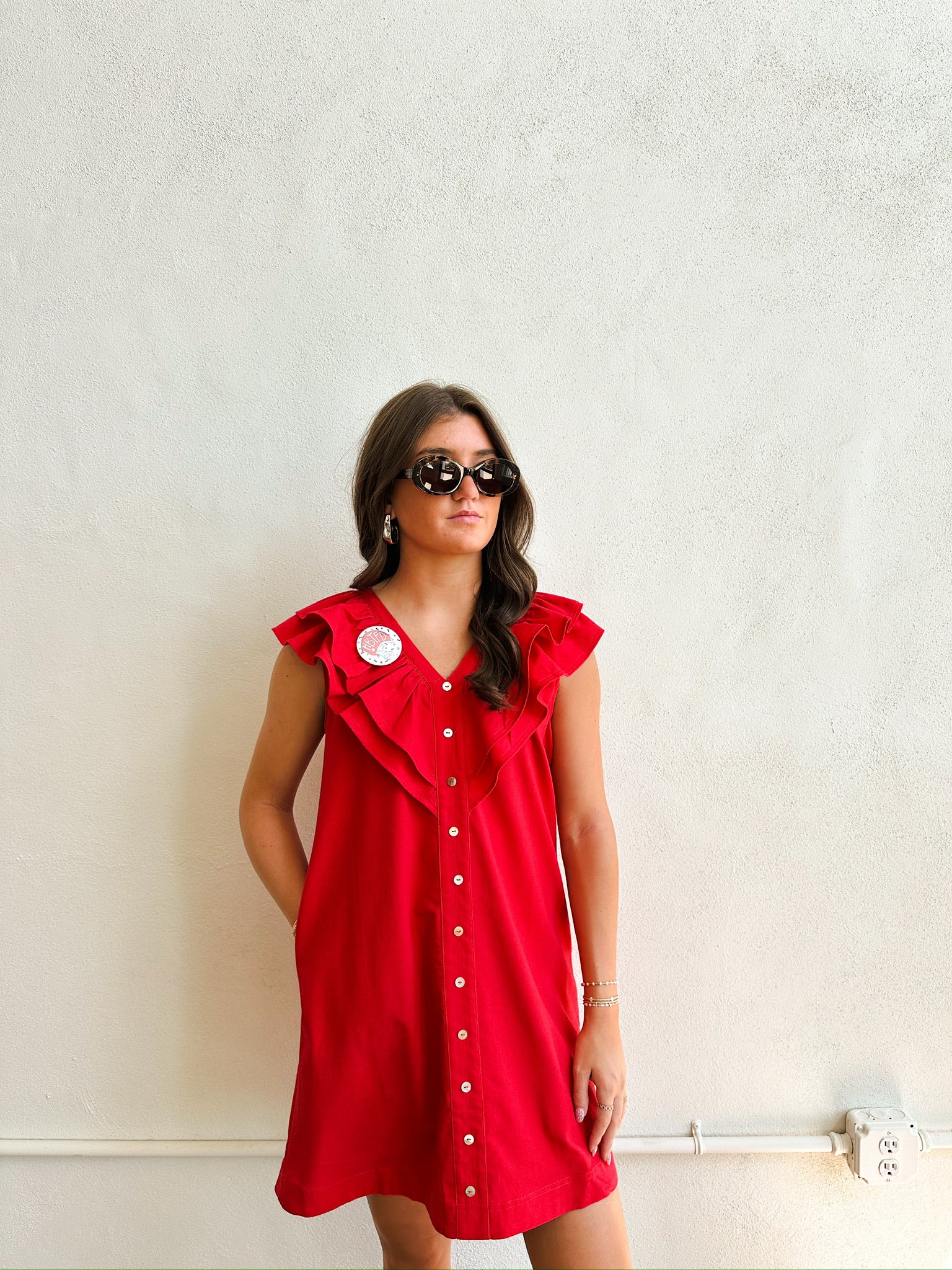The Peyton Dress  - Red