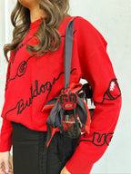 Georgia Bulldogs Love Letter Sweater - Red