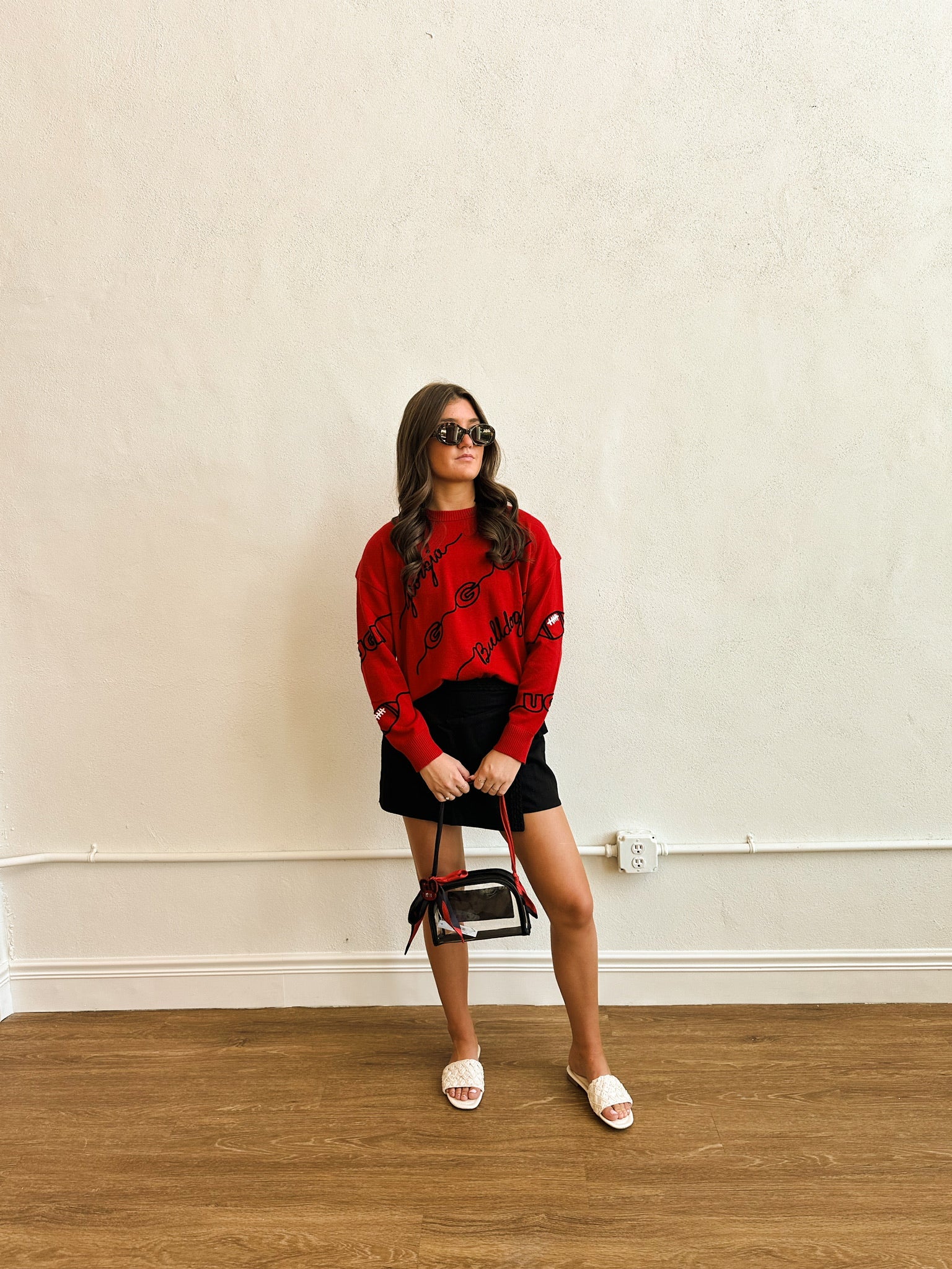 Georgia Bulldogs Love Letter Sweater - Red
