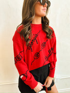 Georgia Bulldogs Love Letter Sweater - Red
