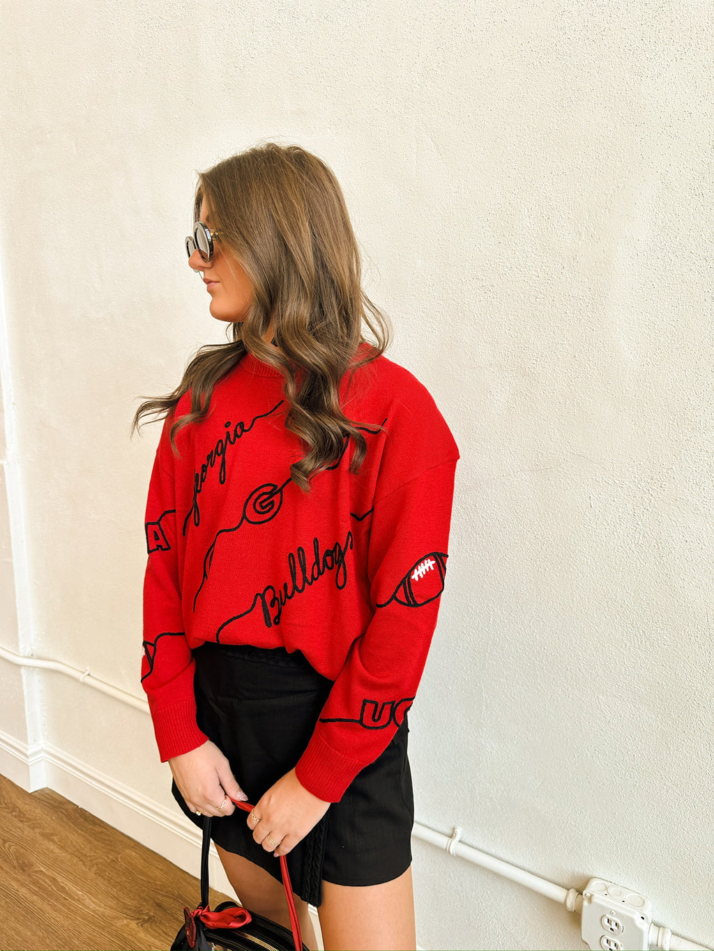 Georgia Bulldogs Love Letter Sweater - Red
