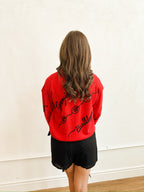 Georgia Bulldogs Love Letter Sweater - Red