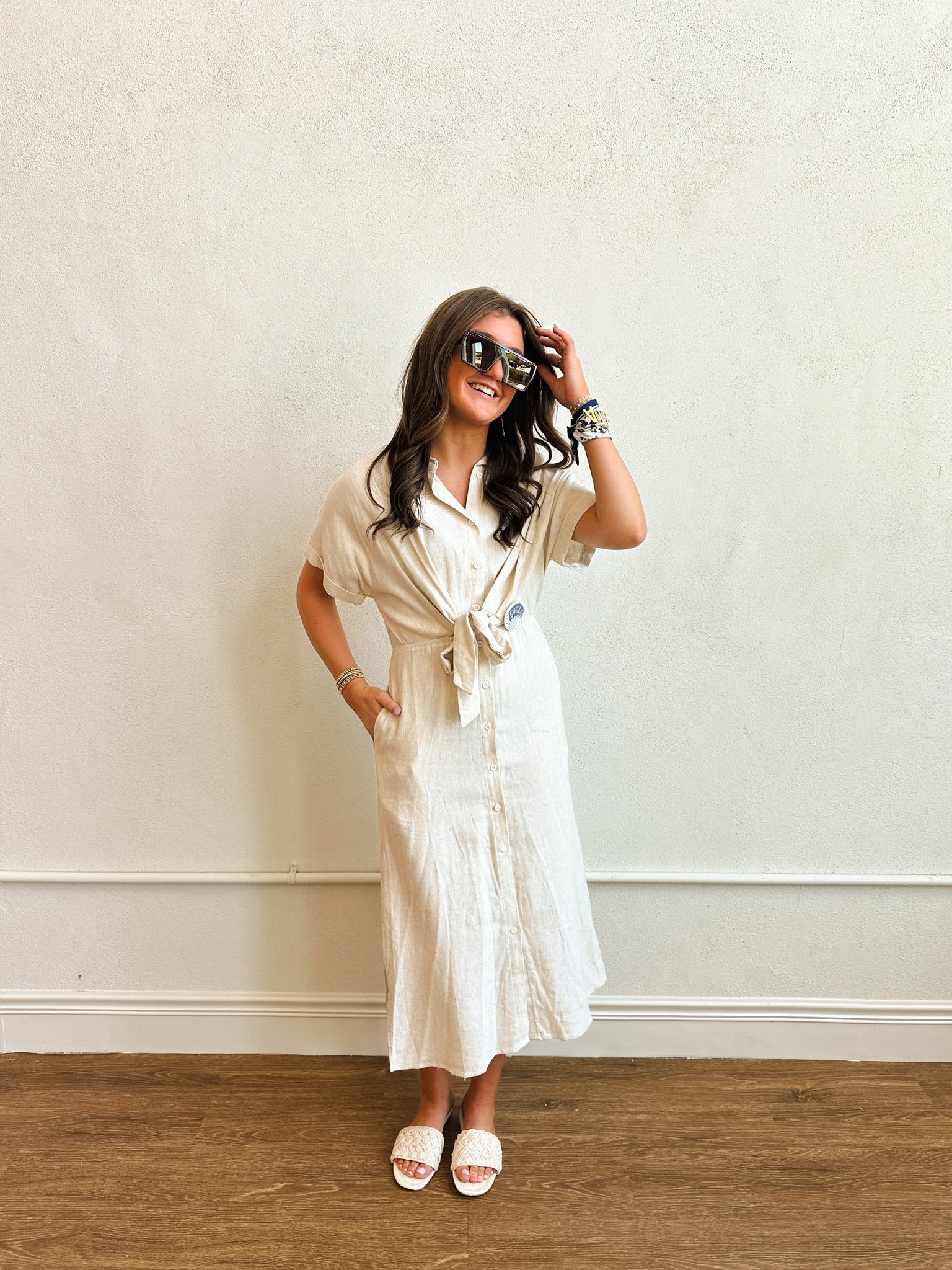 Alienor Beige Dress