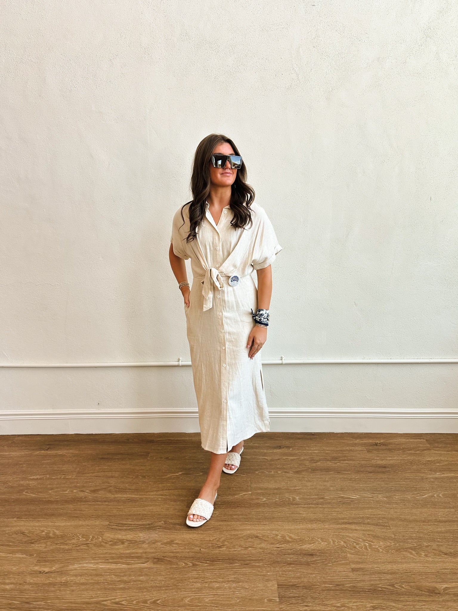 Alienor Beige Dress