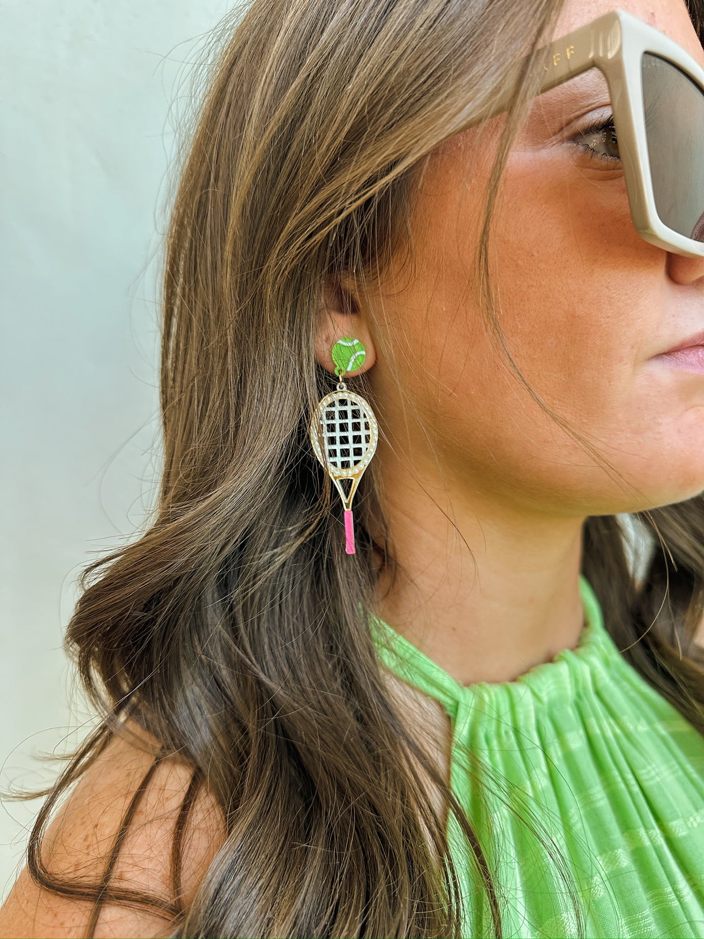 Tennis Racquet Earrings