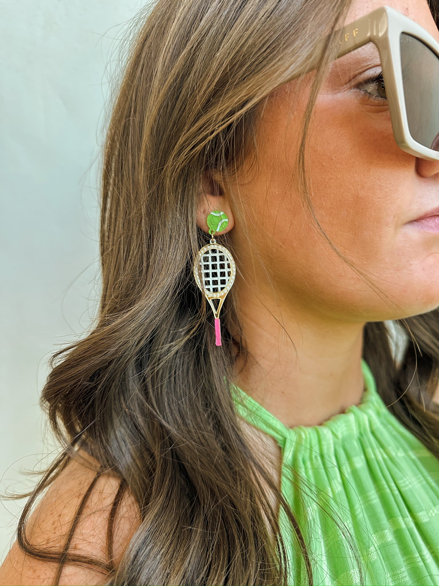 Tennis Racquet Earrings