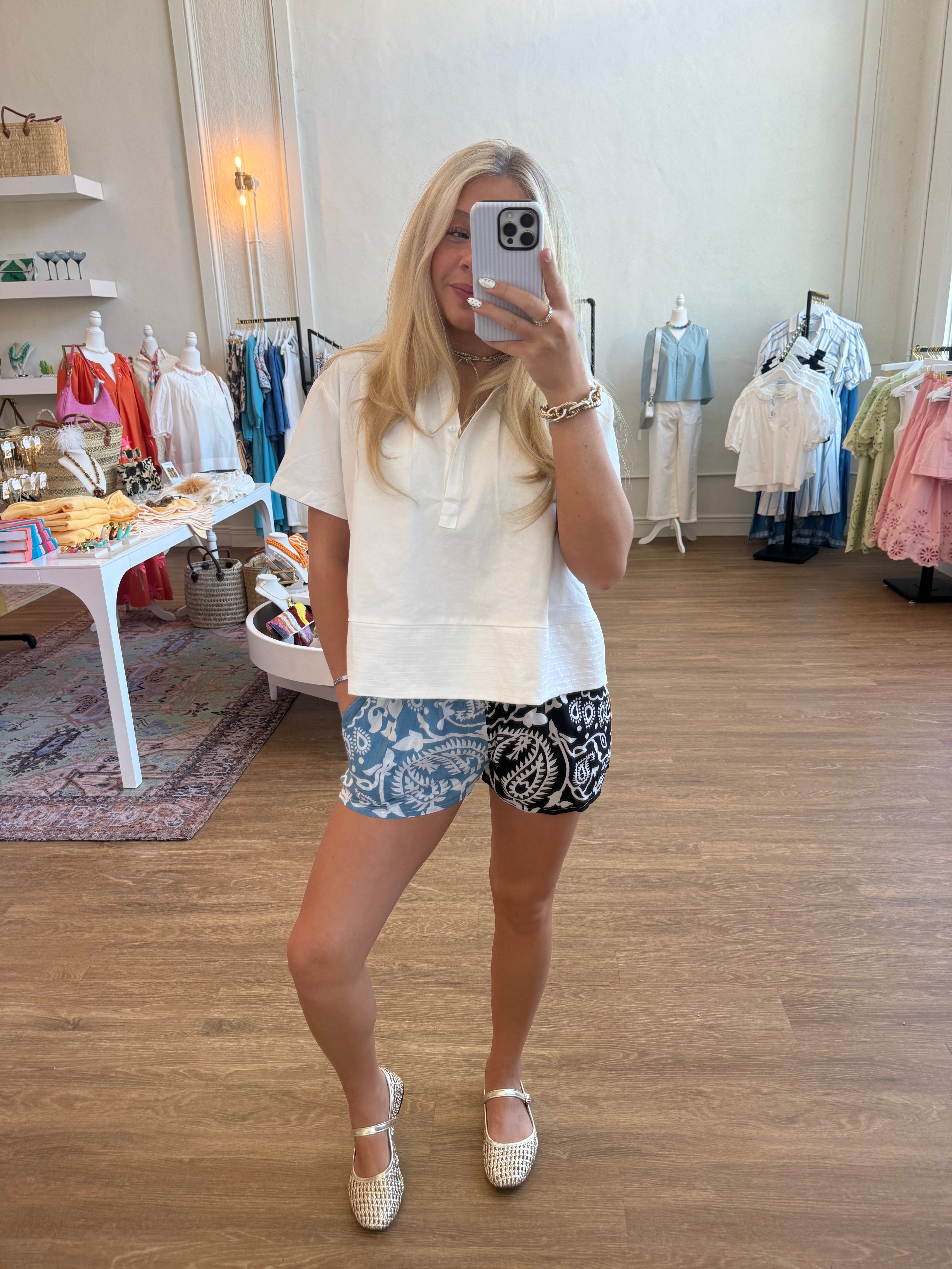 Multi Colored Bandana Shorts