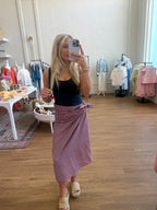 Red & Blue Pinstripe Sarong