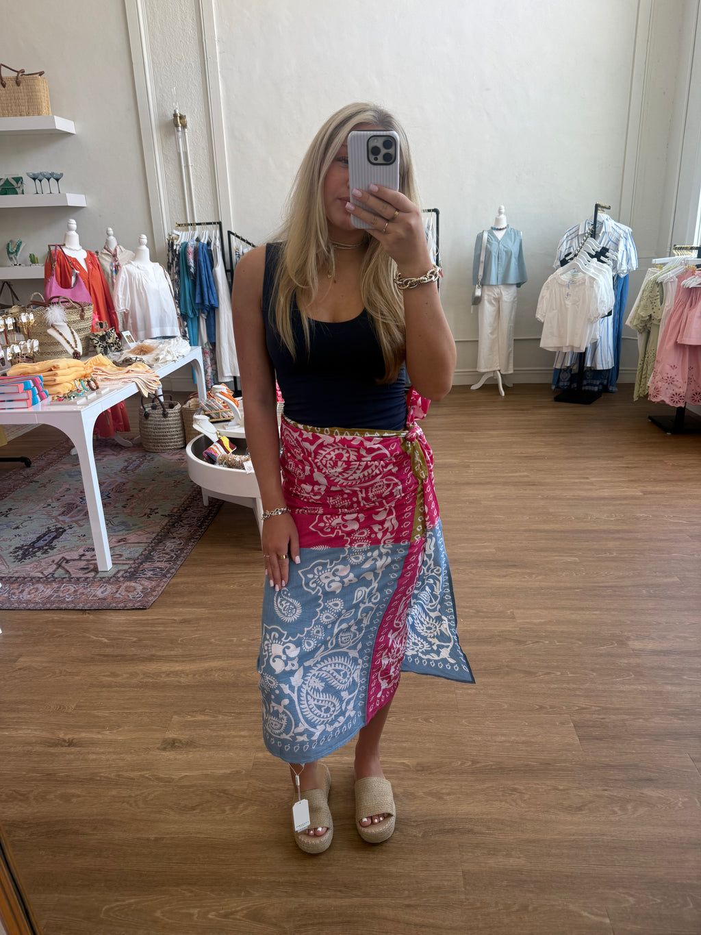 Bright Multi Color Bandana Sarong