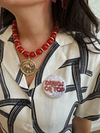 Disco Dawgs on Top Button (Red)