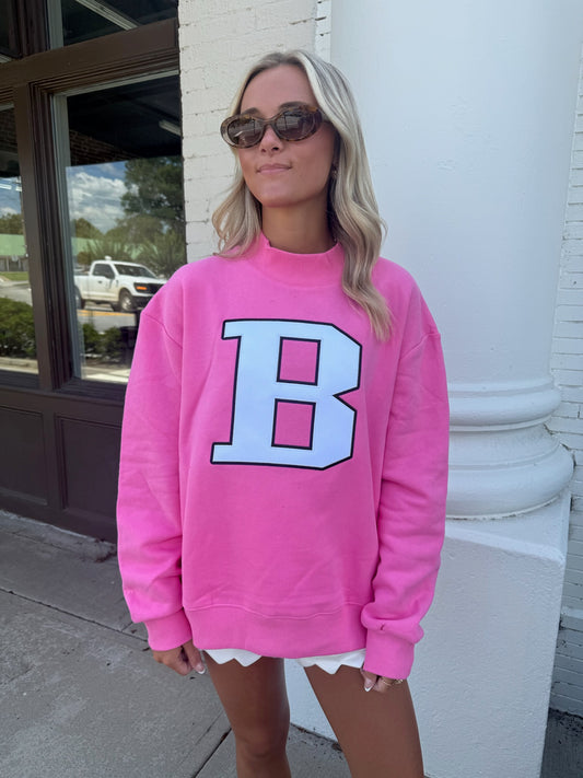 B Mock Neck - Pink