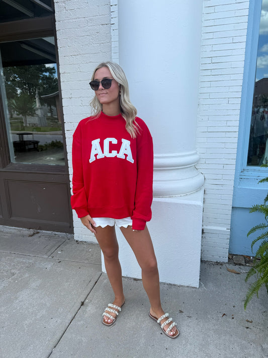 ACA Mock Neck - Red