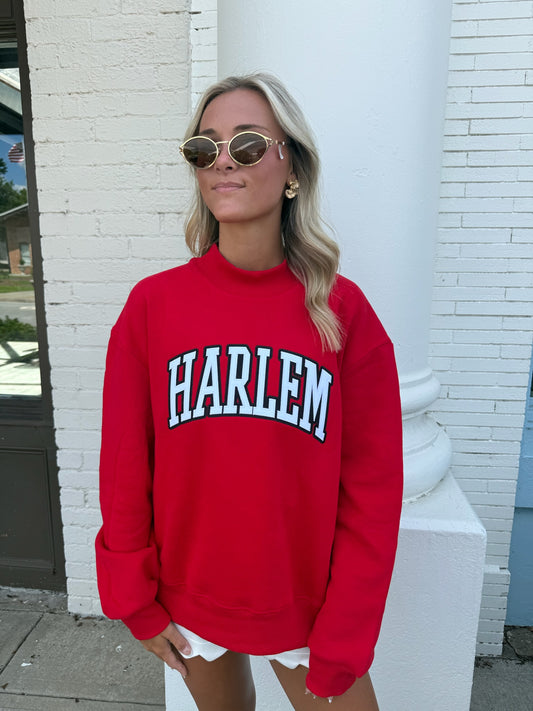 Harlem Mock Neck - Red