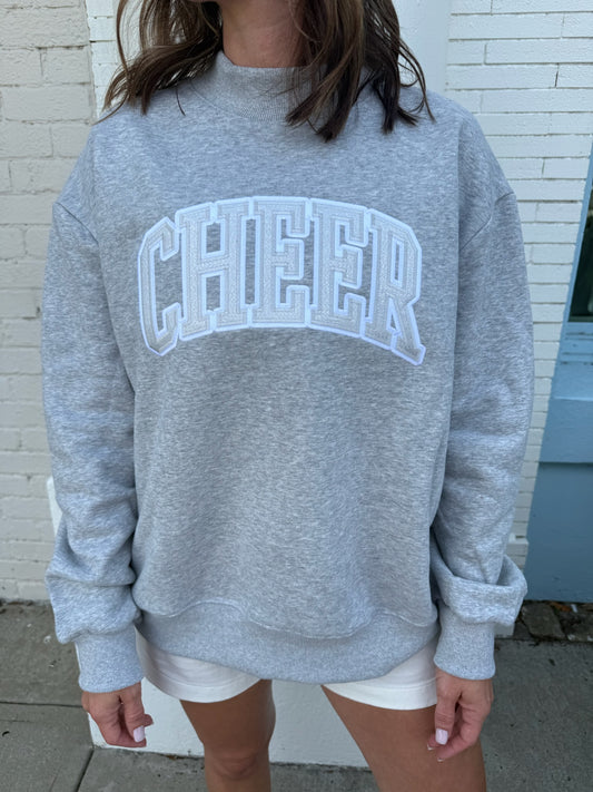 Cheer Mock Neck - Grey