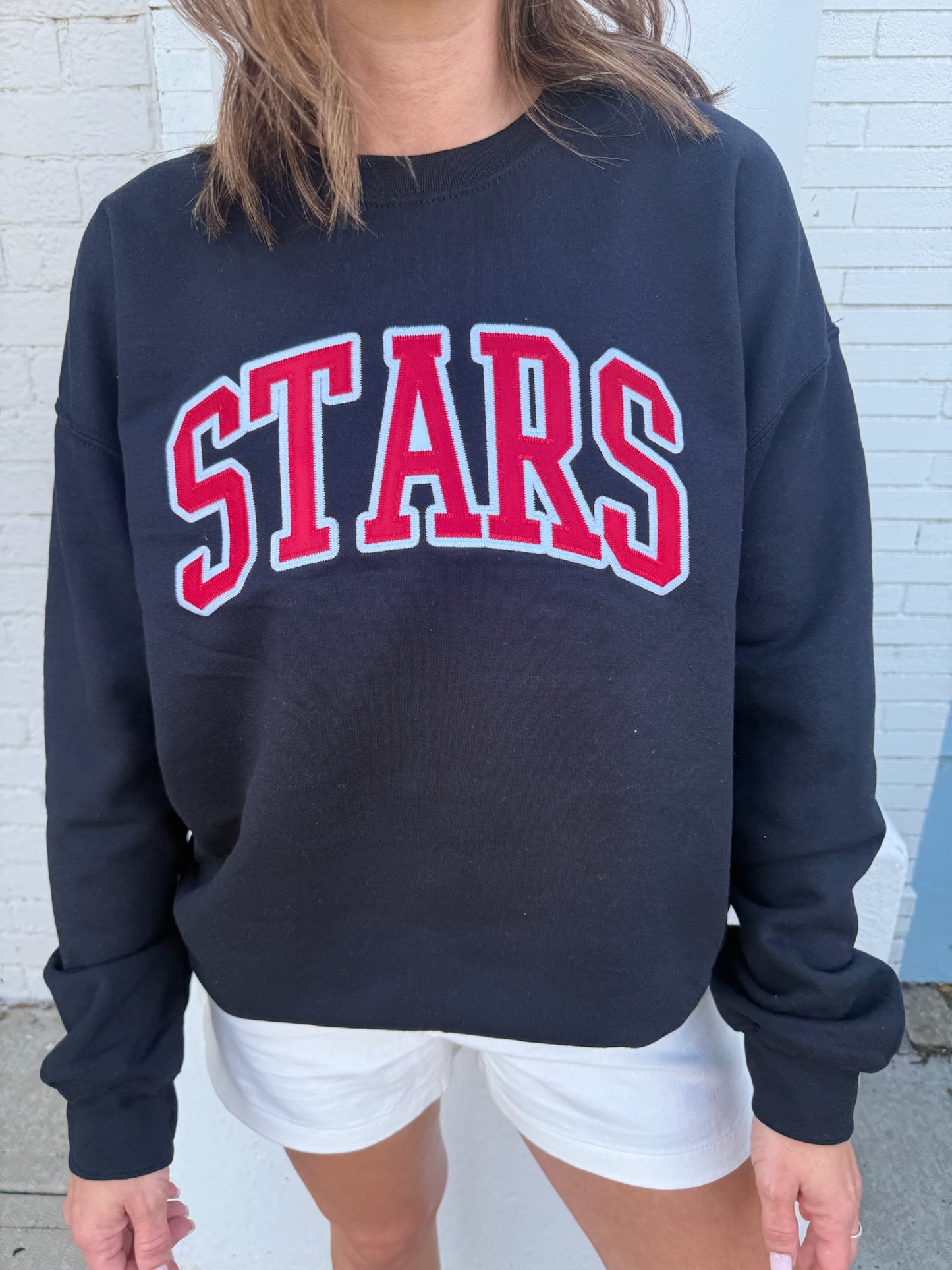 Stars Crew Sweatshirt - Black