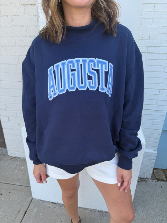 Augusta Mock Neck - Navy