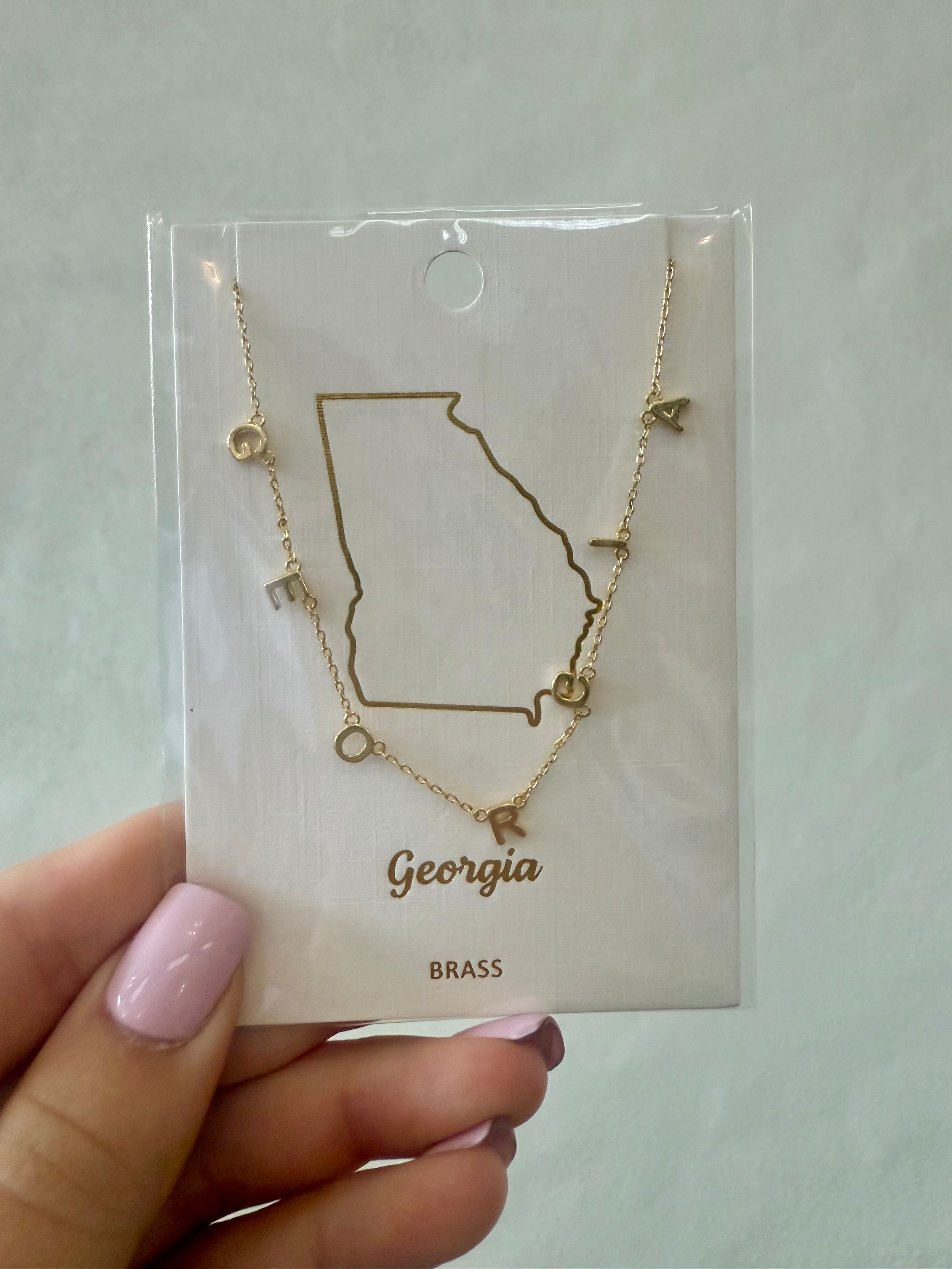 The G-E-O-R-G-I-A necklace