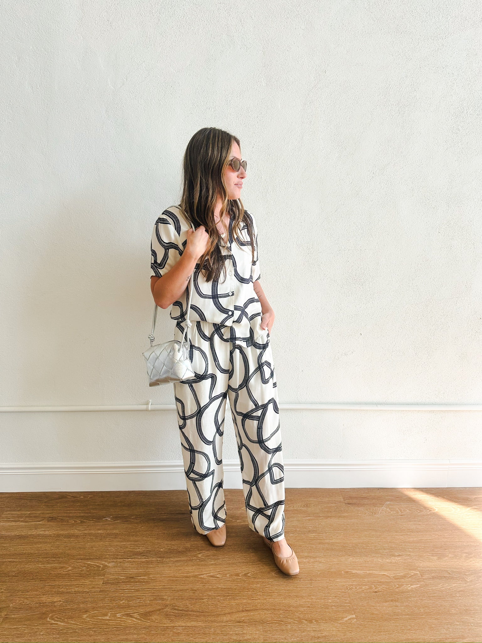 Wavy Brush Stroke Pant