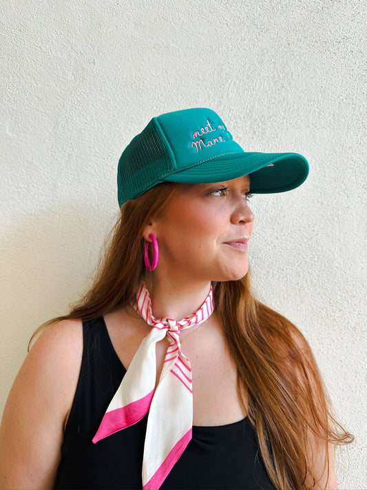 Pink Acrylic Hoop Earrings
