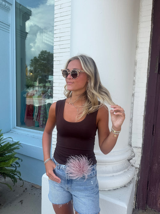 The Sylvie Tank - Chocolate