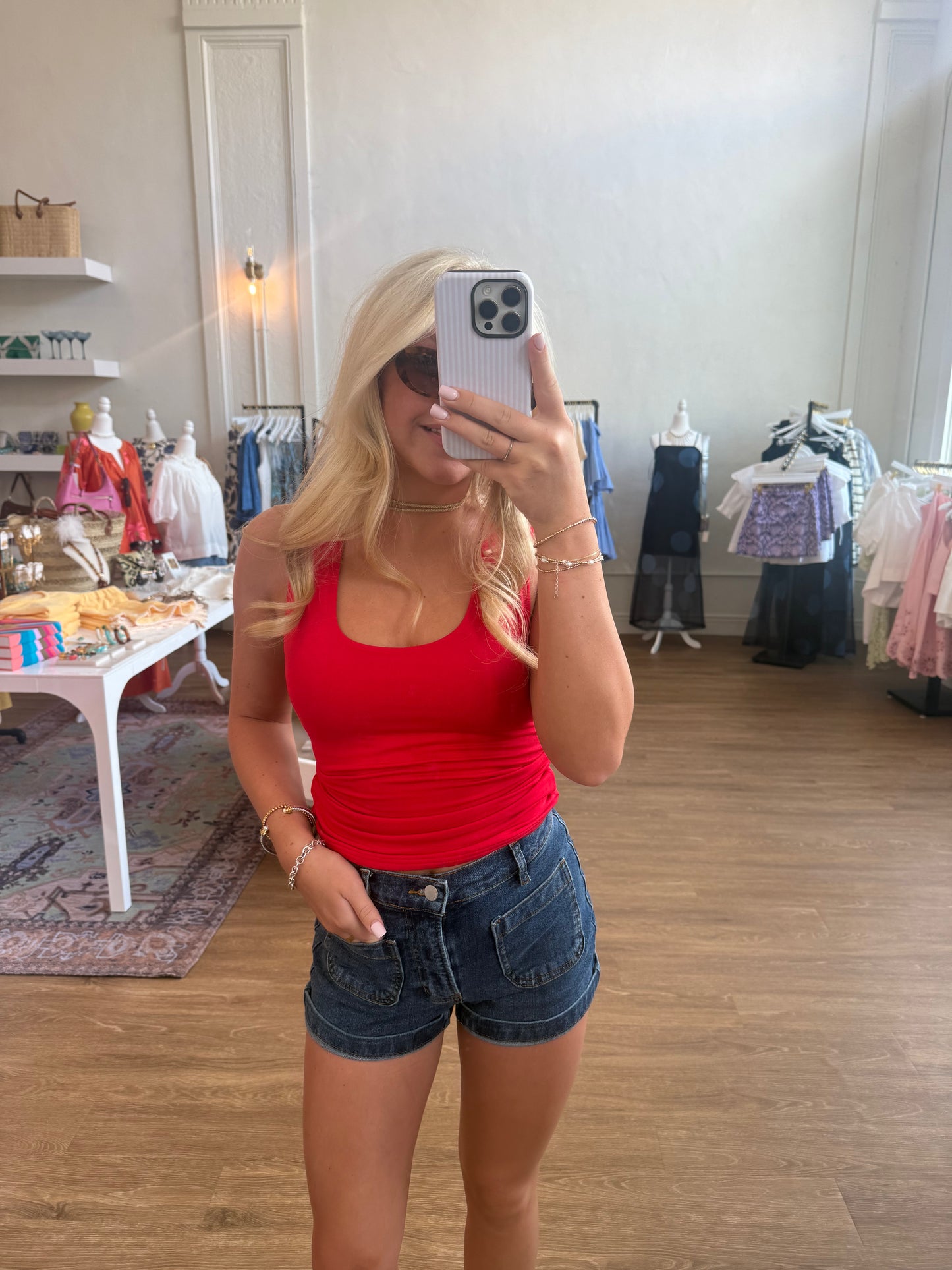 The Sylvie Tank - Ruby