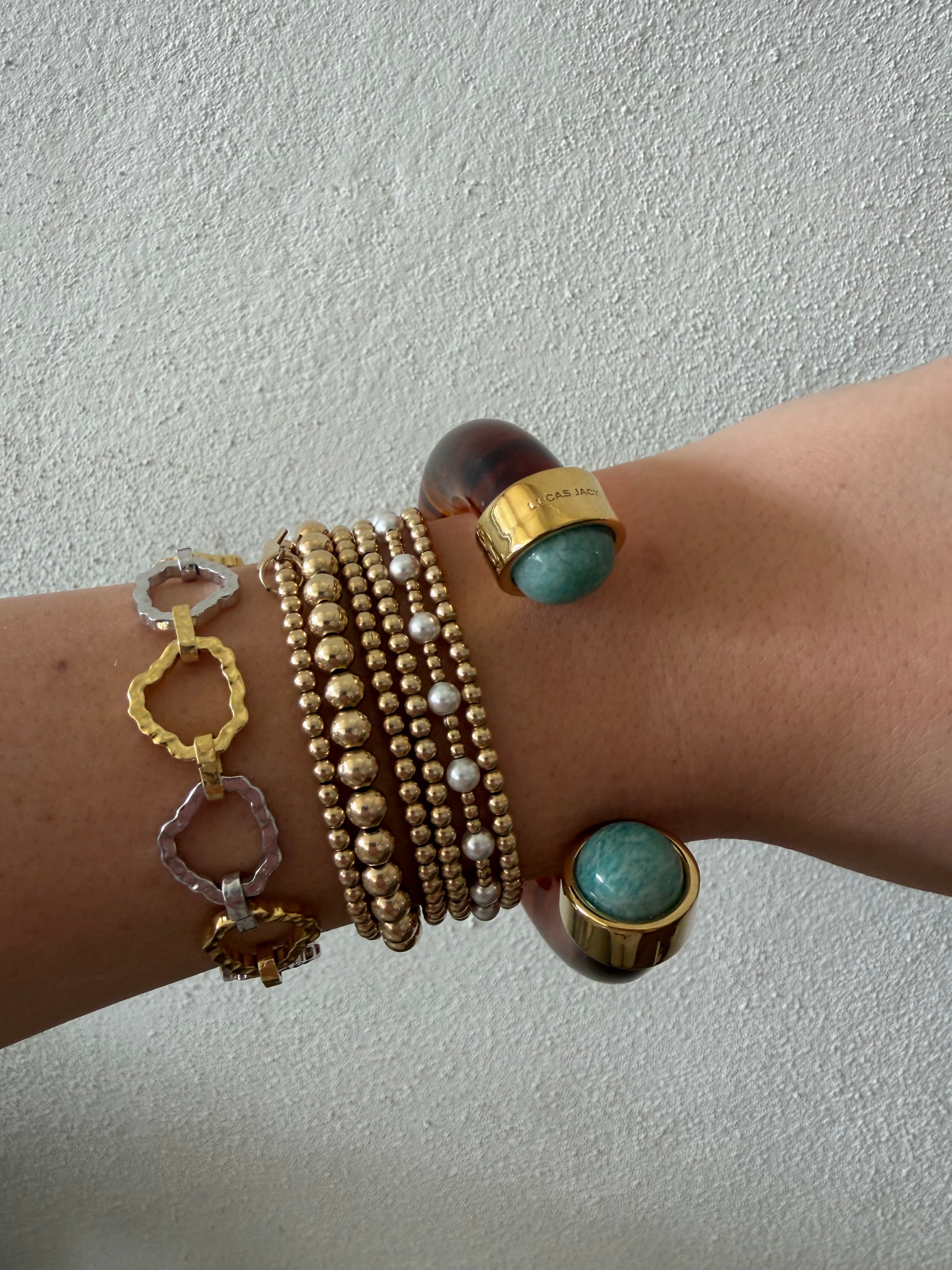 Lucas Jack Tortoise/Amazonite Bangle