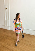 Multicolor Paige Wrap Dress