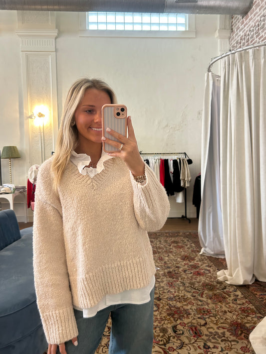The Beatrice Cream Sweater