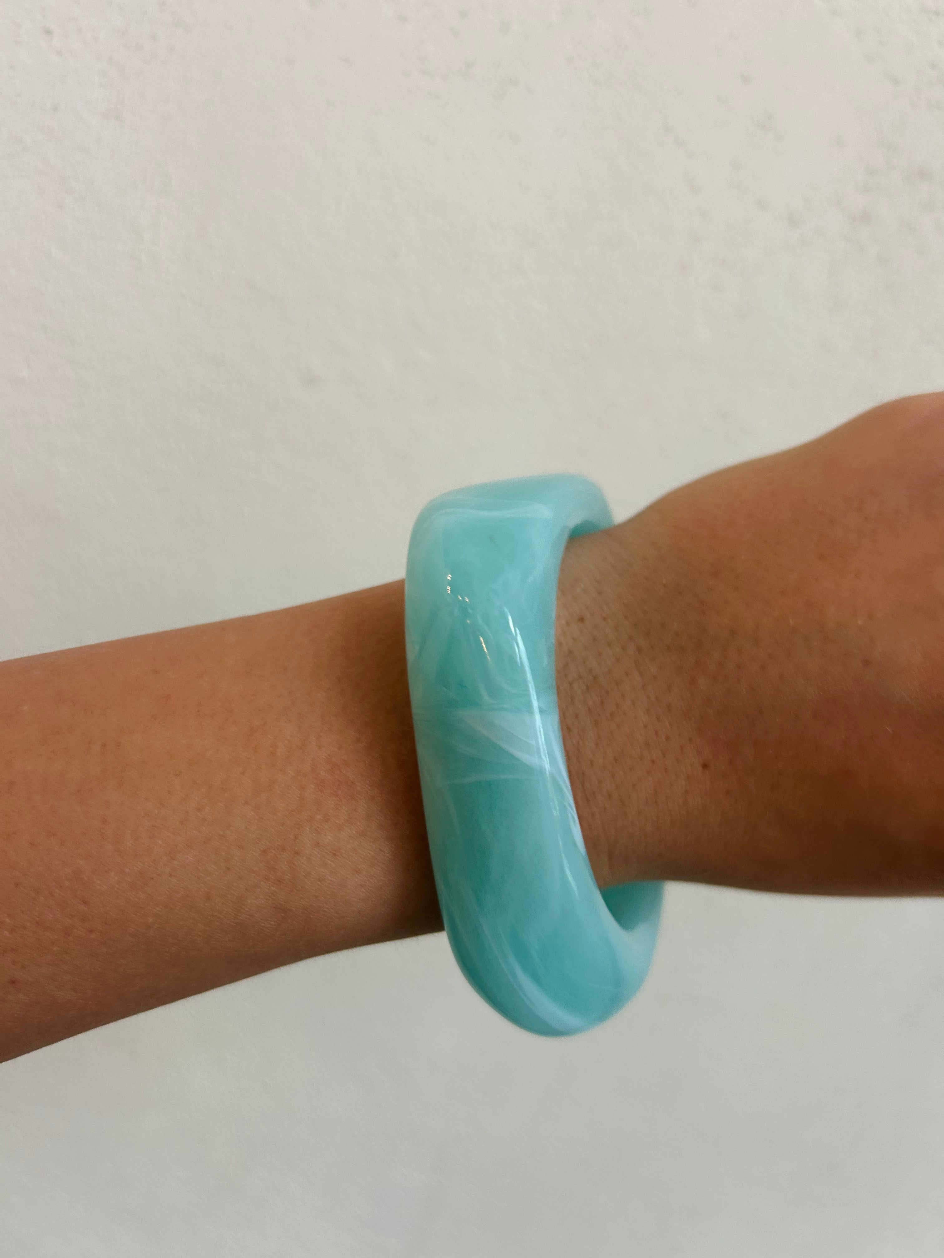 The Eva Bangle- Light Blue
