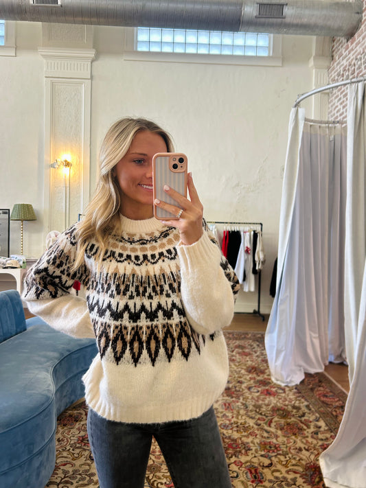 The Nordic Pattern Knit Sweater