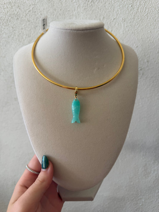 Knotty Bling - Green fish