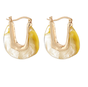 The Claire Hoops- Yellow