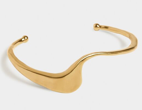 The Marina Wave Bangle- Gold