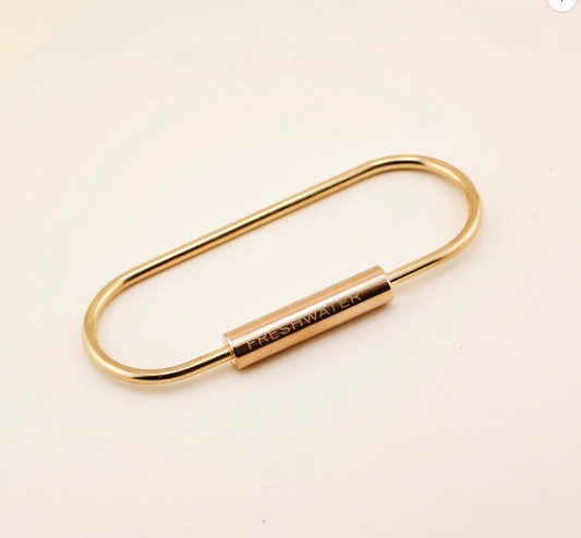 Oval Key Ring- Brass