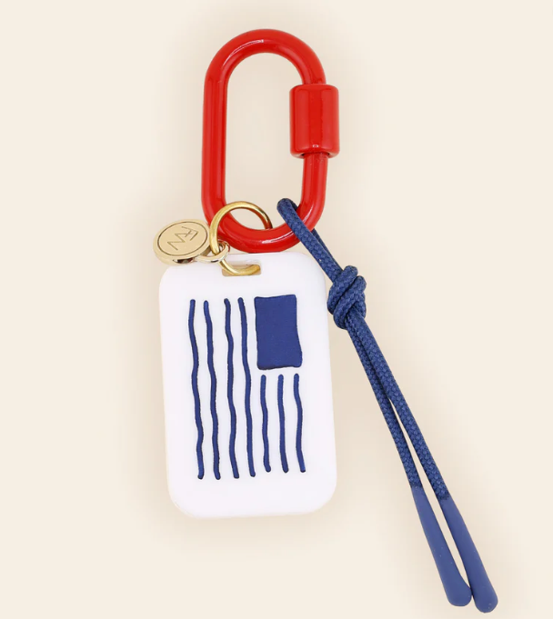 American Flag Bag Charm
