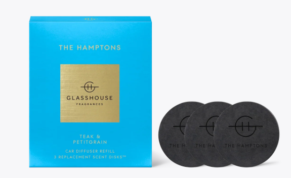 Glasshouse Car Diffuser Refill- The Hamptons
