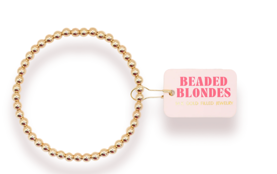 4MM Gold Beaded Bracelet
