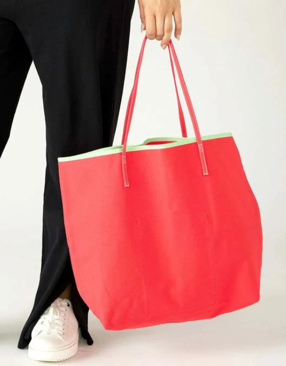 The Le Canvas Tote- Watermelon