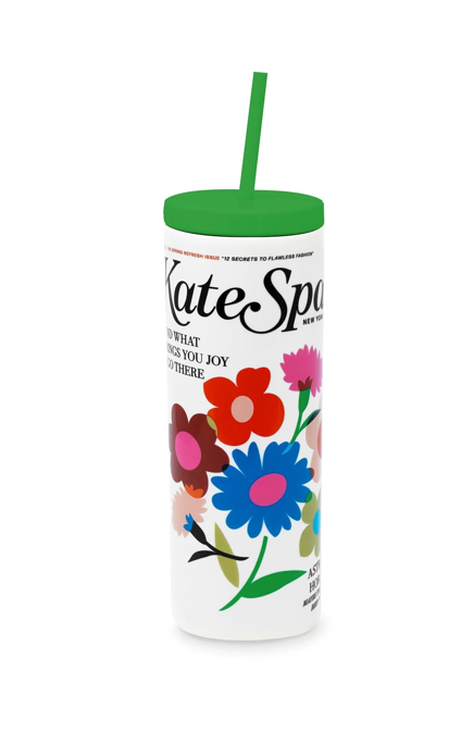 Kate Spade Tumbler with Straw - Magizine