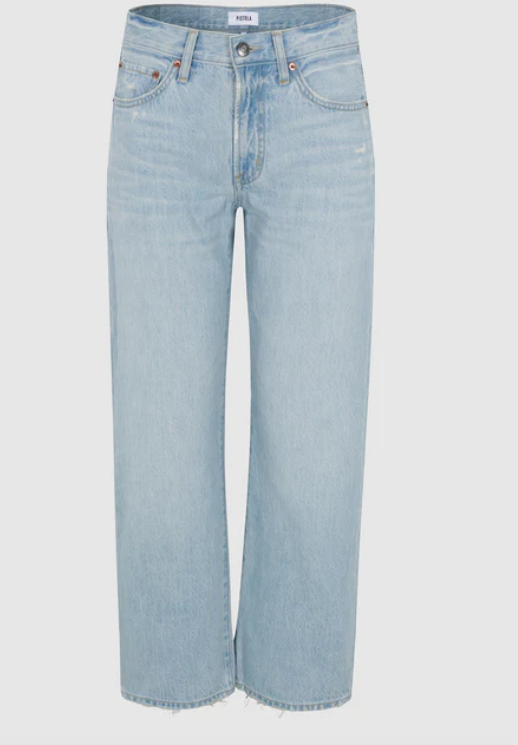 The Lexi Mid Rise Bowed Straight Jeans