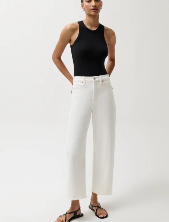 The Kyra High Rise Bowed Ankle Jeans