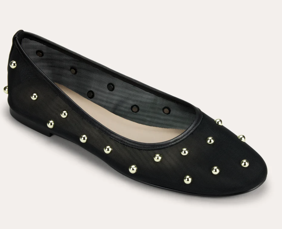 Yosi Samra - Studded Ballet Flat - Black
