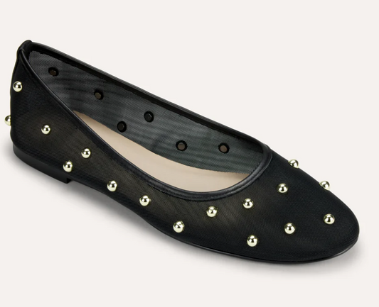 Yosi Samra - Studded Ballet Flat - Black