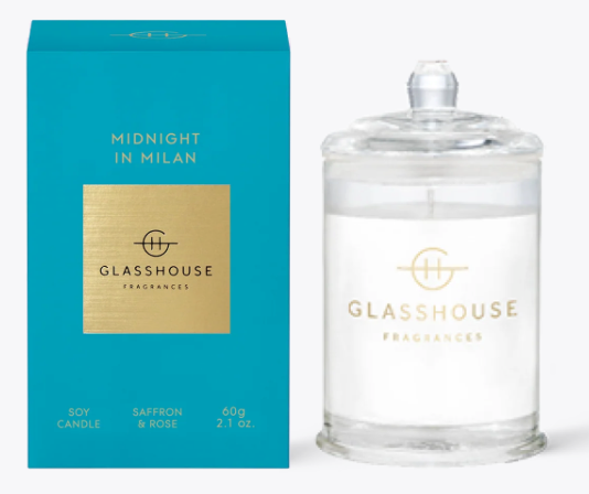 Glasshouse Candle 2.1 oz- Midnight In Milan