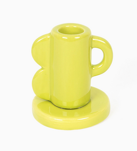 Waves Candle Holder- Lime