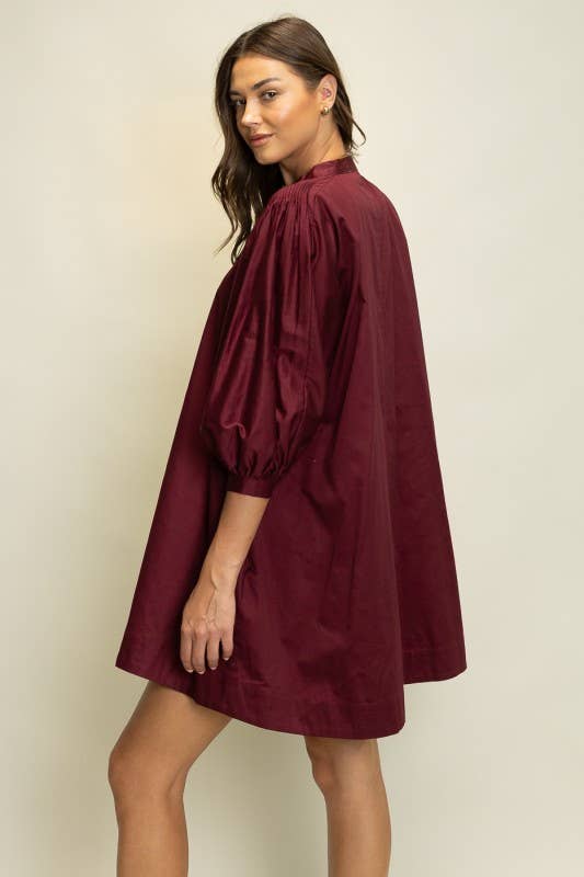The Jodi Pintuck A-Line Mini Dress