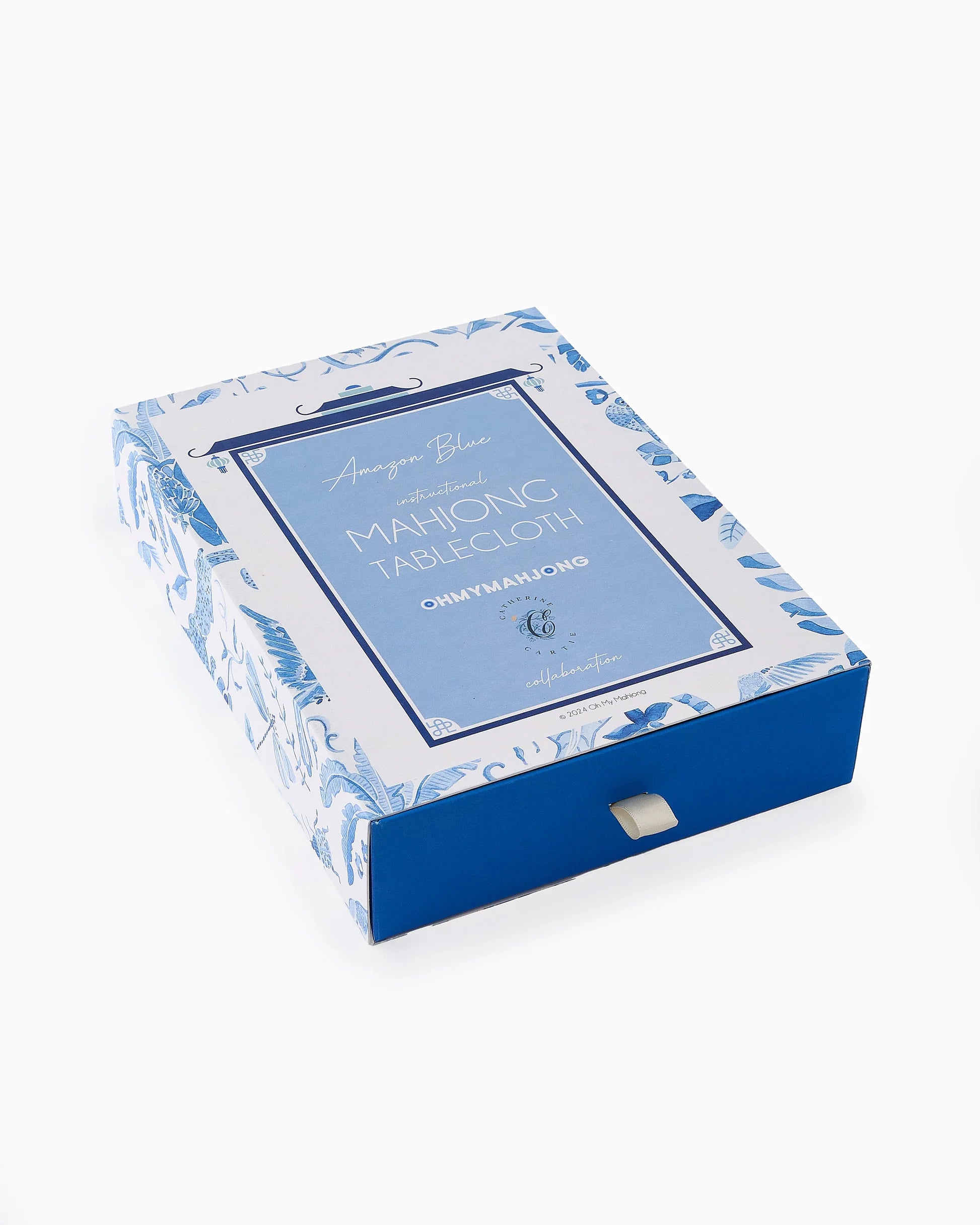 Amazon Blue Mahjong Tablecloth