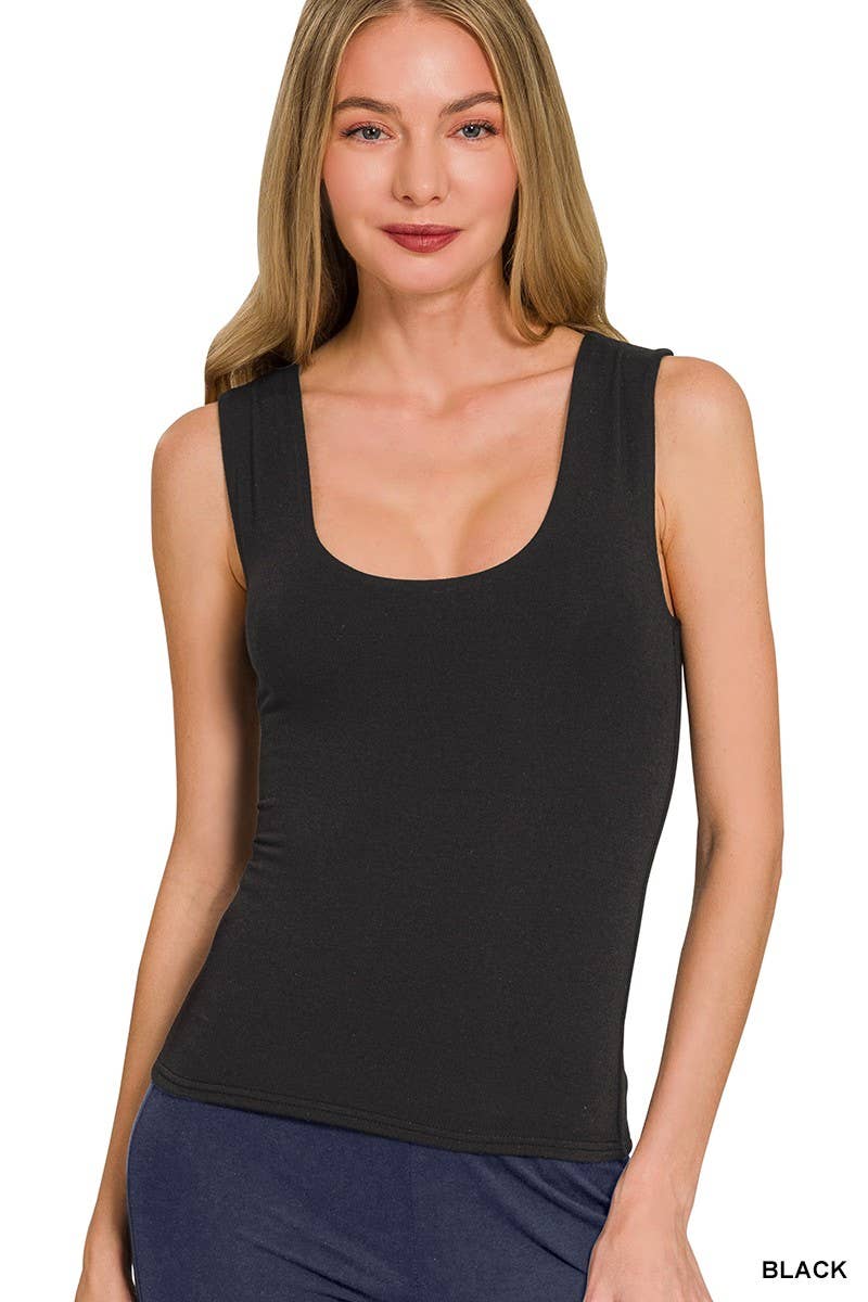 The Sylvie Tank - Chocolate